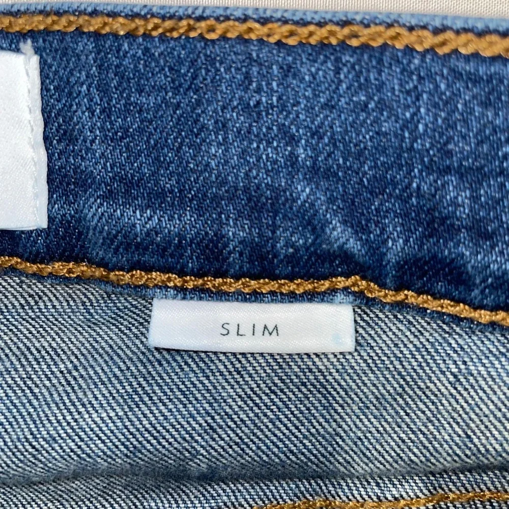 Tecovas Slim Jean Mens 32x34 Medium Blue Italian Denim Made in USA Western